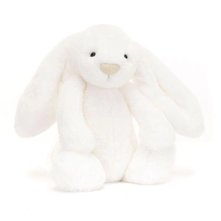 JellyCat - Króliczek Luxe Biały 31 cm