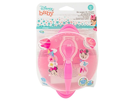 Miseczka z pokrywką i łyżeczką myszka Minnie 4m+ LULABI