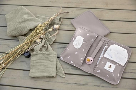 Lassig Casual Label Przewijak podróżny z etui na akcesoria Blocks taupe