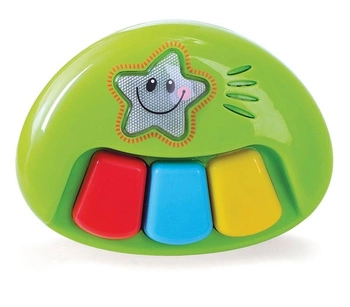 Kolorowe edukacyjne Pianinko z muzyką i światełkami