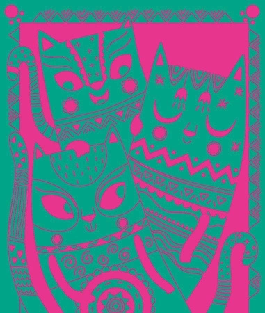 Zestaw kreatywny Do zdrapywania Koty 5+, Janod