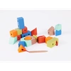 CLASSIC WORLD Drewniane Klocki do Nawlekania Figury Geometryczne 21 el.
