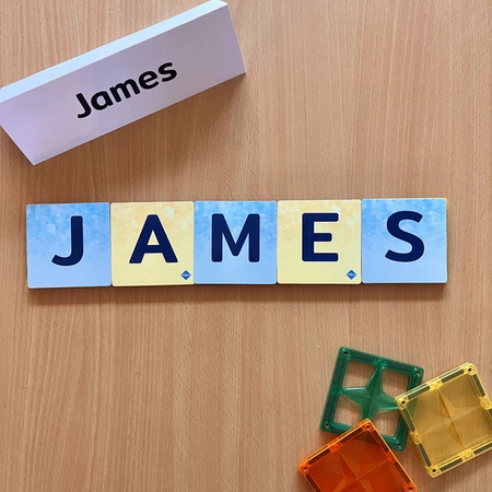 COBLO, nakładki na klocki - Duże litery 60 szt