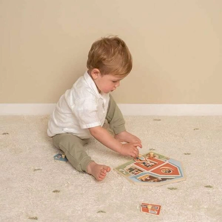 Little Dutch Drewniane puzzle Little Farm FSC LD7158