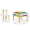 Drewniane meble dla dzieci zestaw stół +2 krzesła