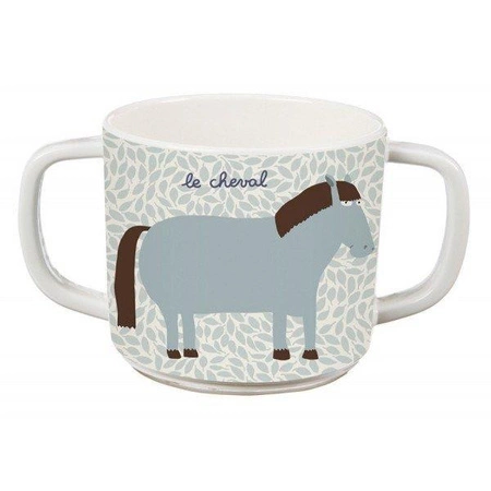 Kubek z dwoma uszami do picia dla dziecka, seria Farma | Maison Petit Jour®