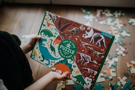 Mudpuppy Puzzle dwustronne Dinozaury 100 elementów 6+