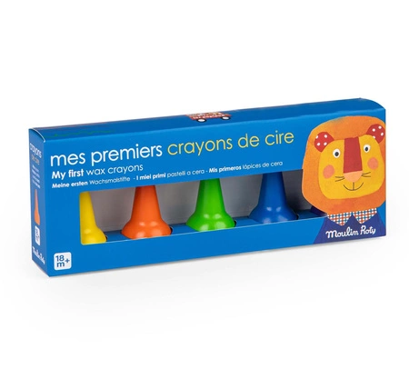 Kredki woskowe 5 kolorów LES POPIPOP 661319