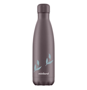 Termos butelka Terra 500ml - śliwkowy / kwiaty