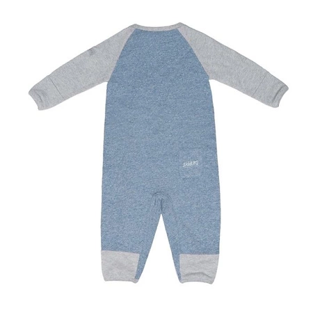 Juddlies Organic Raglan Pajacyk Blue XS