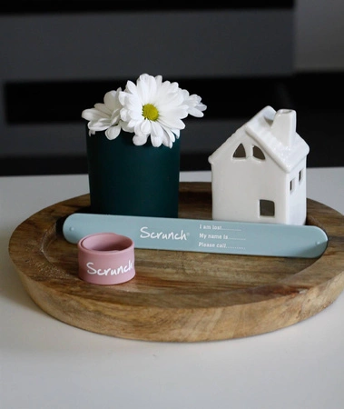 Opaska informacyjna Scrunch - Błękitny