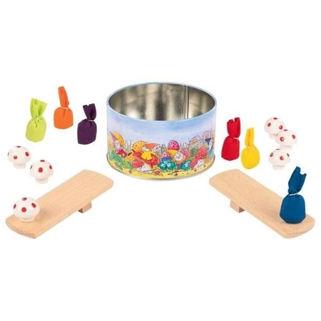 3 Mini gry zręcznościowe w blaszanych pudełkach 56709-Goki, gry dla dzieci