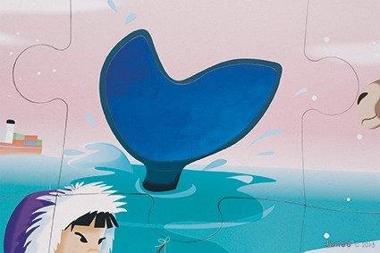 Puzzle sensoryczne 20 elementów Lodowa kraina, Janod