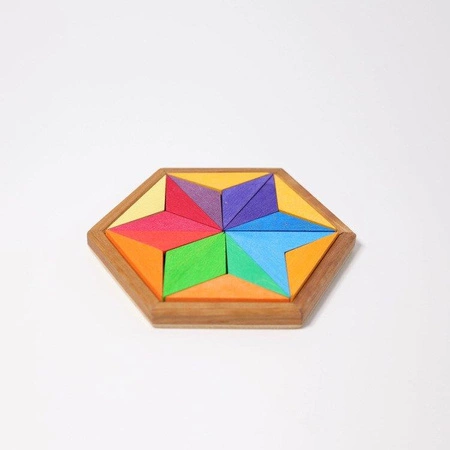 Układanka Duża Gwiazda, kolorowa, 3+, Grimm's