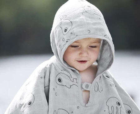 Done by Deer Sea Ponczo Kąpielowe Grey