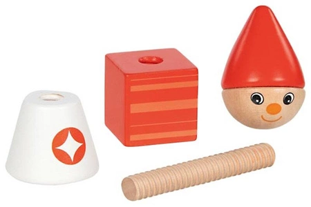Drewniane klocki motoryczne Krasnale Goki 58378