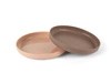 TINY BIObased Talerz dla dziecka 2 szt Nude/ Mocca