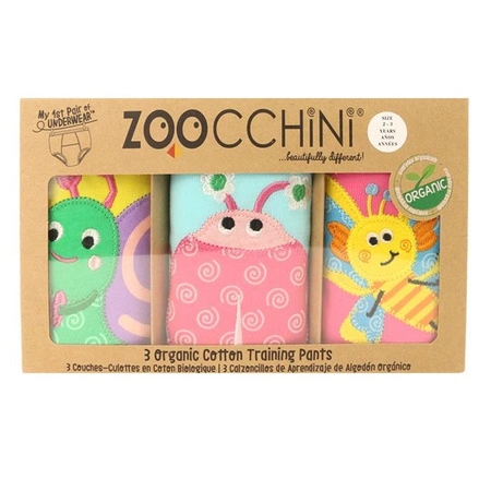 Zoocchini Majtki Treningowe Dziewczęce Garden Creatures 2-3 lata