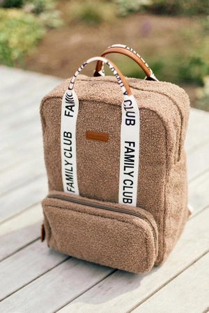 Childhome Plecak Family Club Signature Teddy Soft brown