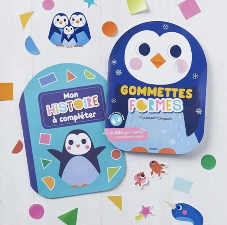 Auzou Moje pierwsze naklejki kształty Pingwinek 500111