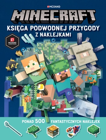 Księga podwodnej przygody z naklejkami. Minecraft