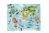 Scratch, 2 w 1 Puzzle magnetyczne i gra obserwacyjna - Mapa świata 80 el.