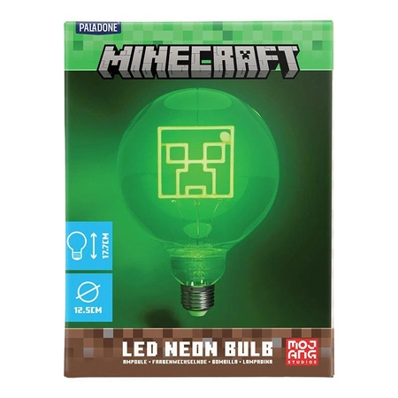 Minecraft Creeper żarówka neonowa