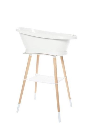 bébé-jou Stojak bukowy do wanienki Sense Biały 4217001