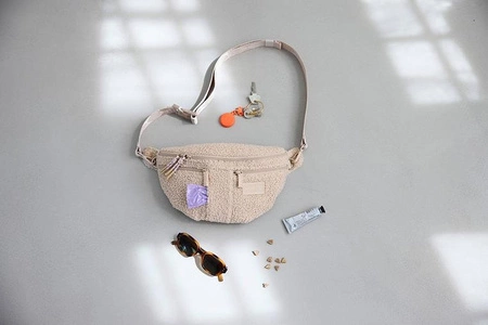 PALOPA Torebka nerka na smakołyki dla psa Emma teddy-fleece beige Edycja limitowana