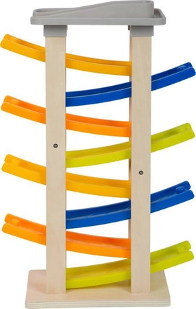 Duży tor wyścigowy z parkingiem XL 11963- Small foot, zjeżdżalnia dla dzieci