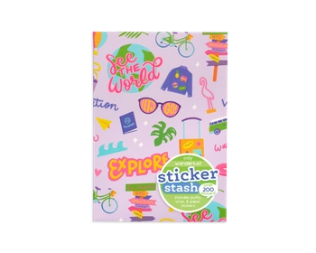 Naklejki w Pakiecie z Kopertą, Wakacje  200 naklejek, Sticker Stash - Ooly