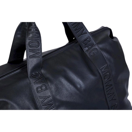 Childhome Torba Mommy Bag Signature Vegan Leather Black