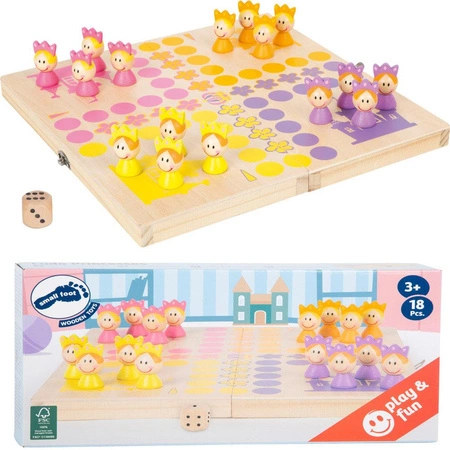 Gra planszowa typu chińczyk Korona 11105- Small foot, zabawki dla trzylatki