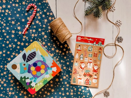 Świąteczne naklejki Apli Kids - Prezenty