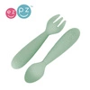 EZPZ Komplet silikonowych sztućców Mini Utensils pastelowa zieleń
