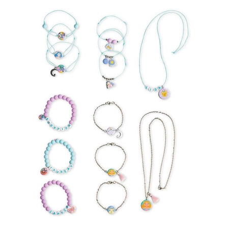 Zestaw kreatywny do tworzenia biżuterii Znaki zodiaku 7+, Janod