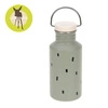 Lassig Bidon ze stali nierdzewnej 500 ml Happy Prints oliwkowy