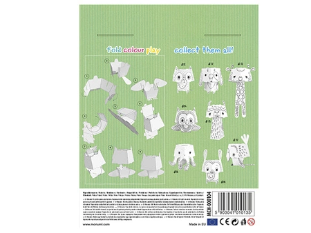 Kolorowanka 3D Cube head Sowa 3l+ MONUMI