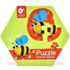 CLASSIC WORLD Drewniane Puzzle Owady Układanka Dla Dzieci 6 Obrazków 24 el.