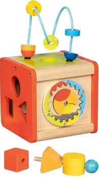 Drewniana kostka edukacyjna z instrumentami muzycznymi Goki 59966