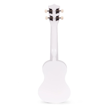 Gitara ukulele dla dzieci drewniana 4 struny nylonowe kostka do gry ECOTOYS