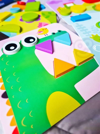 TOOKY TOY Puzzle 4 w 1 Układanka Klocki Mntessori