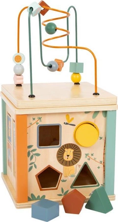 Drewniana kostka motoryczna Safari 11960-Small Foot, zabawki edukacyjne