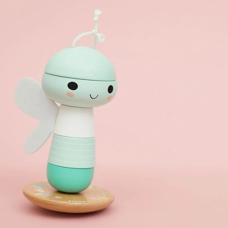 Janod Układanka piramida drewniana Ważka Pure 12 m+