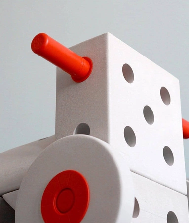 MODU - zestaw 4 piankowych kół, czerwone