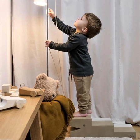 Zabawka zachęcająca do ruchu Krokodyl M bObles Sand grey