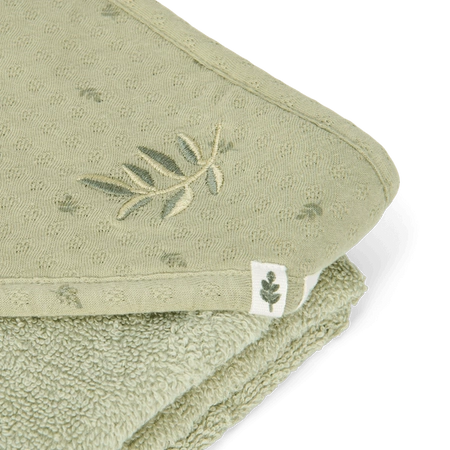 Little Dutch Bawełniany ręcznik z kapturem 100x100 cm Blossom