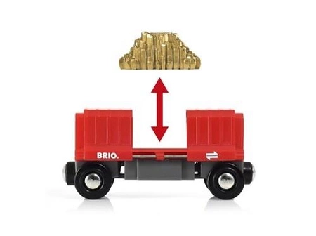 BRIO World Wagon Towarowy ze Złotem