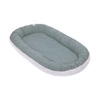 Lassig Kokon niemowlęcy dwustronny Cozy Home Baby Nest szarozielony