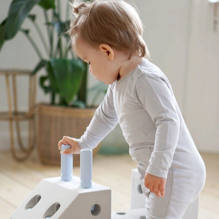 MODU - Peg Bag, 8 kołków w torbie, niebieskie